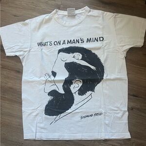 Vintage 90s Dr. Sigmund Freud What's On A Man's Mind Size Medium Tshirt